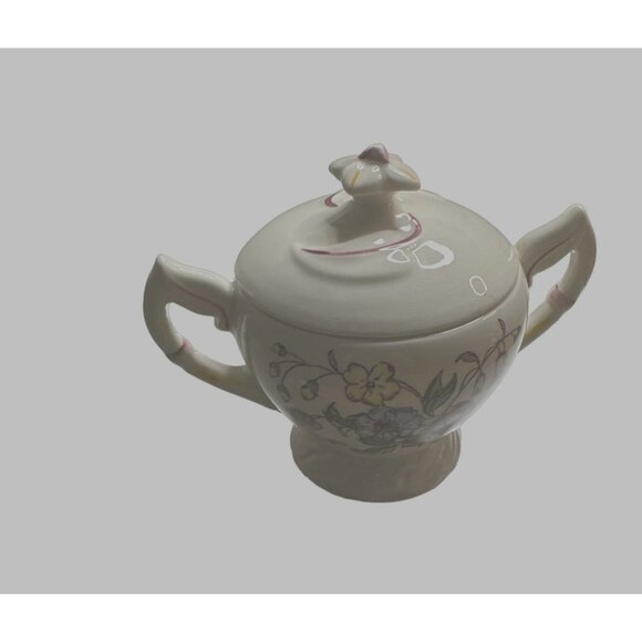 Metlox Sugar Bowl & Lid May Flower - Picture 4 of 12